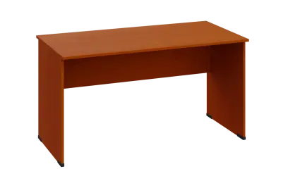 EPL 27 - 14 stůl kancelářský, dřevěná podnož, deska 25 mm, široký 1400 mm, třešeň šumavská